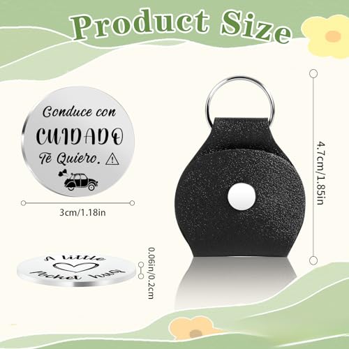 Pocket Hug Token 2026 Graduation Giftsfor her him Mothers Day Gifts for Mom Thank You Gift for Her Him - color: Conduce Con Cuidado Te Quiero