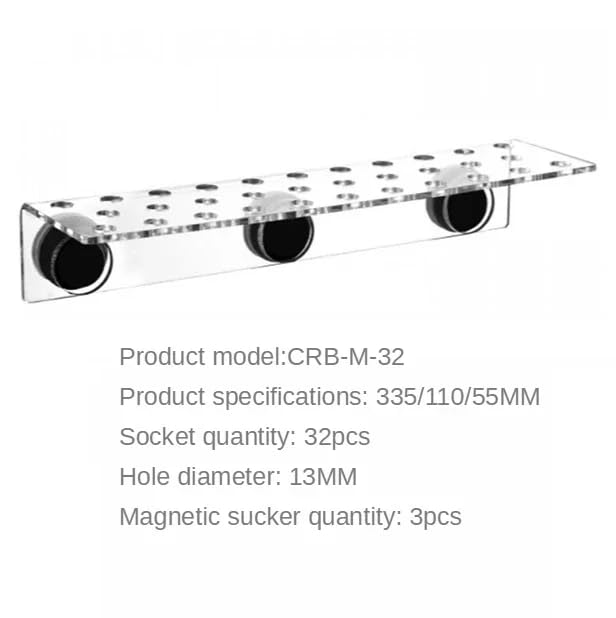 Marine Sources Fish Tank Aquarium Supplies Acrylic Magnetic Coral Frag Rack - for 15mm Glass Thickness (CRB-M-32) - size: CRB-M-32