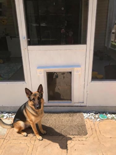 1pcs Plastic Replacement Bracket Compatible with Super Large Ideal Pet Products Designer Series Plastic Pet Door 15" x 20" Flap, Easy Installation with Screws - size: super large