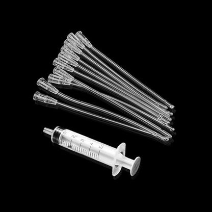 Small Animal Feeding Tube, Puppy Stomach Tube & Kittens NG Tube Kit | For Newborn Pets, Young Birds, Neonatal. Set of 10 Tubes + 1 Syringe (4.7 in) - size: 4.7 in
