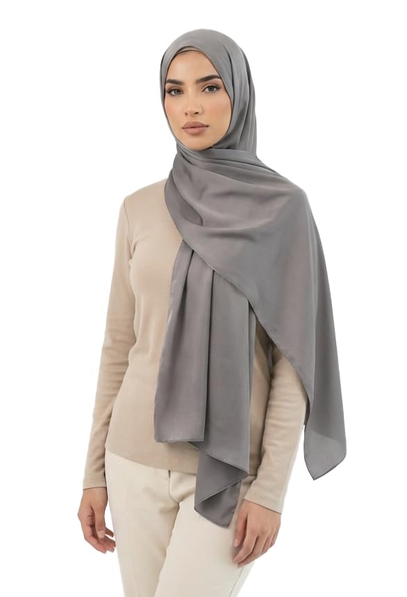 Stylish Premium Modal Viscose Hijabs for Women - color: Grey