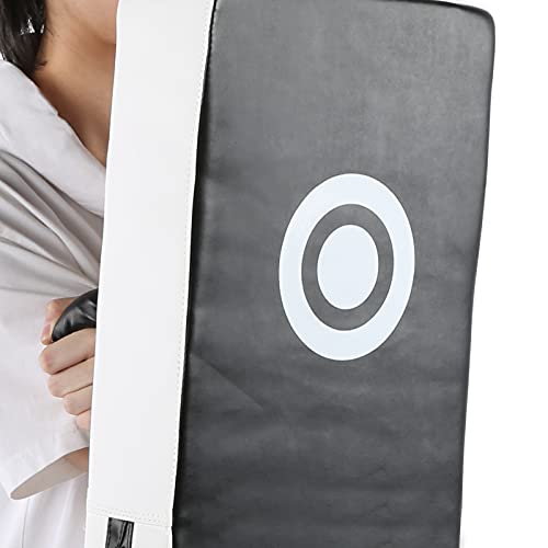 Arc Kick Foot Target Sports Training Pad for Sanda Boxing Basketball Taekwondo Leg Exercise Black White 50x30x10cm