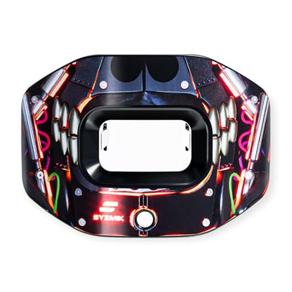 X0 Football Mouthguard – Lip Guard - Black Bionic – Shock Absorbing – One Size Fits Most - color: X0 - Bionic