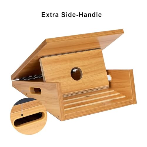 StrongTek Professional Wooden Slant Board, Adjustable Incline Board, and Calf Stretcher, Stretch Board - Extra Side-Handle Design for Portability, Full-Coverage - style: full-coverage