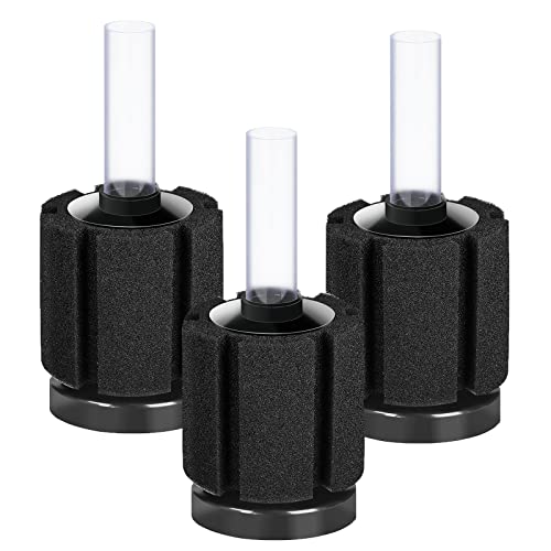 AQUANEAT 3 Pack Aquarium Bio Sponge Filter Breeding Fry Betta Shrimp Nano Fish Tank (Small up to 10Gal) - size: Small up to 10Gal