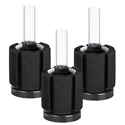 AQUANEAT 3 Pack Aquarium Bio Sponge Filter Breeding Fry Betta Shrimp Nano Fish Tank (Small up to 10Gal) - size: Small up to 10Gal