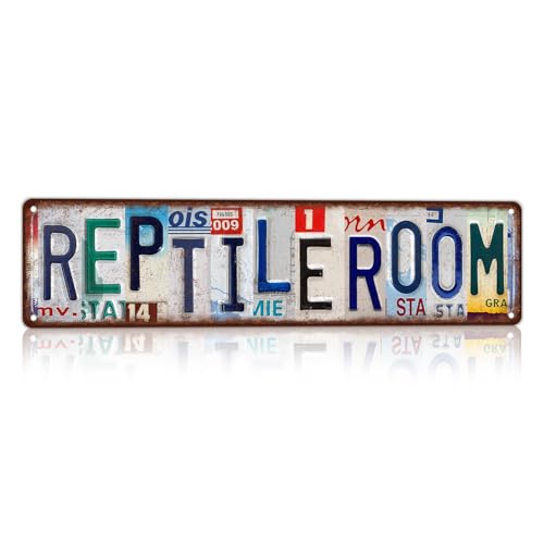Vintage Reptile Room Street Sign Wall Decor - color: St-B-10