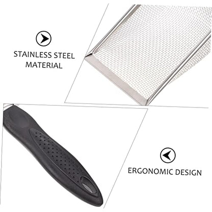 1Pc Stainless Steel Reptile Sand Shovel for Cleaning Tortoise Lizard Substrates Fine Mesh Design Durable Convenient Litter Box Accessory