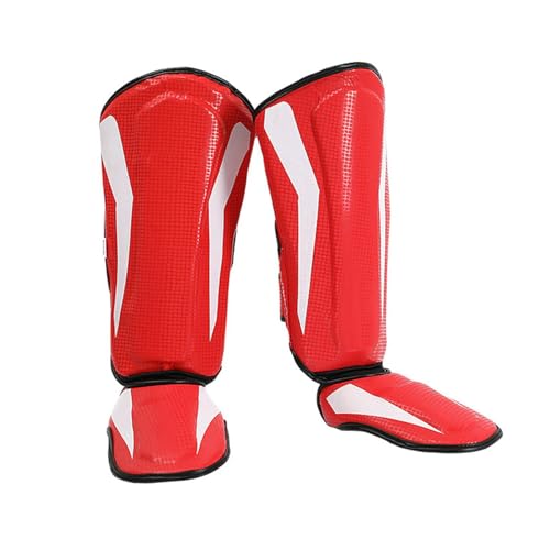 Muay Thai Kickboxing Shin Guards, Leg Guards Shin Instep Pads Shin Protection for Kickboxing, Sanda, Sports, Arts