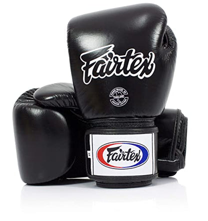 SP7 Black Medium Shin Guards + Fairtex BGV1BR 16 oz Black Glove