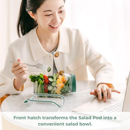 Prepara The Original Salad Pod, 4.5 Cups, Green - size: 4.5 Cup