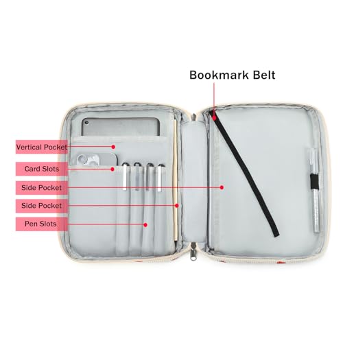 Bible Cover Case for Women Large Bible Cover for Girls Bible Study Supplies Accessories with Handle and Shoulder Strap | Durable - color: Strawberry02