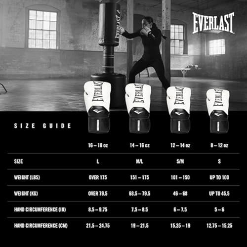 Everlast Elite 2 Boxing Gloves | Pro Training & Heavy Bag Gloves | Men & Women | Ventilated Palm | Multi-Layer Protection | Black/Gold, 16 oz