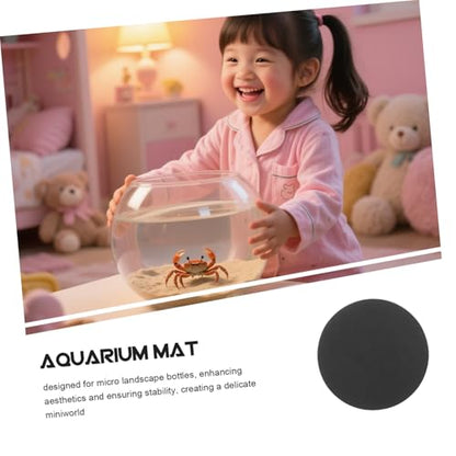 POPETPOP Micro Landscape Bottle Fish Tank Mat Non-Skid Aquarium Leveling Pad Under Tank Cushioning Mat Easy Maintenance - size: 12.00X12.00X1.00CM
