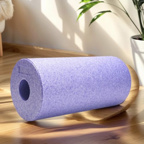Back Foam Roller Hollow Column Trigger Point Release Tool | Muscle Roller Foam for Yoga Stretching Sports Recovery Home Gym Post-Exercise Fitness Routine - color: Purple