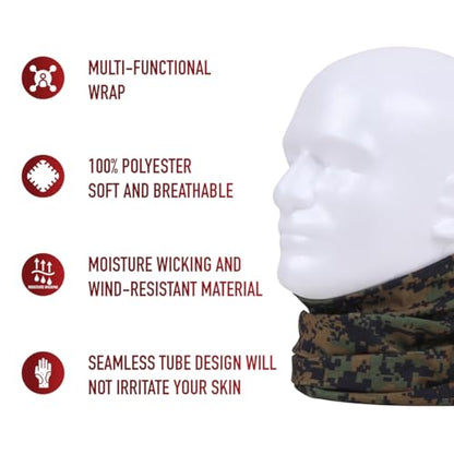 Rothco Multi-Use Tactical Wrap - color: Woodland Digital Camouflage