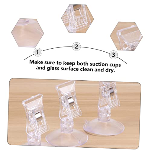 HEMOTON 12pcs Professional Cup Feeding Clips for Fish Tanks Aquarium Clamp Tool Easy Install Fish Holder Design