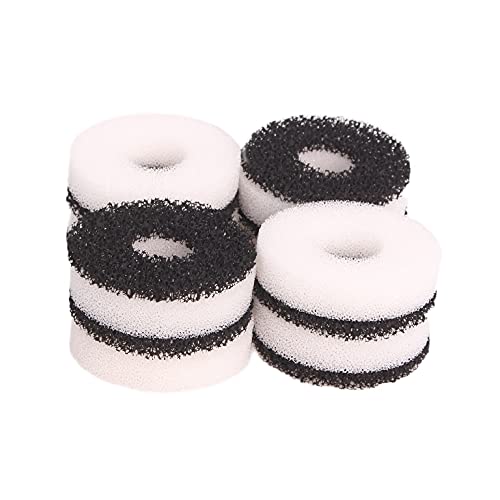 Compatible Filter Carbon Ring Service Kit Fit for Biorb Aquarium (8X Foam, 8X Carbon)