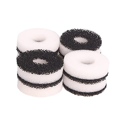 Compatible Filter Carbon Ring Service Kit Fit for Biorb Aquarium (8X Foam, 8X Carbon)