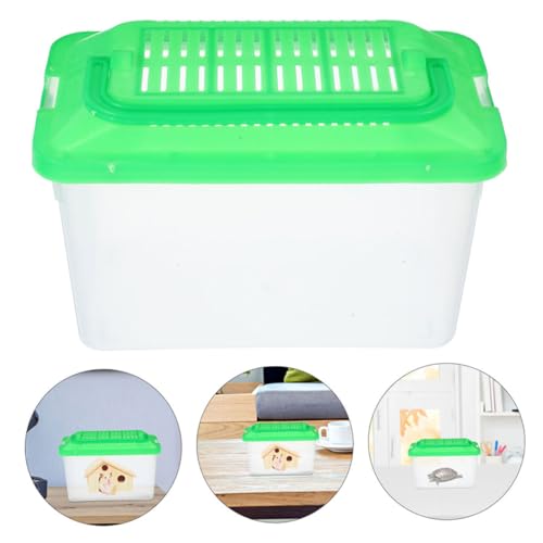 YARNOW 2pcs Portable Handheld Fish Tank Carrier Transparent Breeding Container for Fish Turtles and Small Pets Compact Habitat for and Maintenance