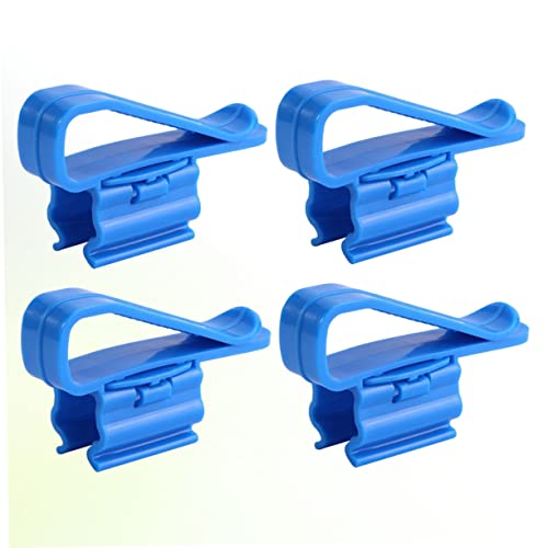 4pcs Aquarium Filtration Hose Holder Adjustable Water Clip for Fish Tank Pump Sturdy Soft Tube Clamp for Easy Installation - size: 8.50X2.60X1.80CM