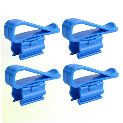 4pcs Aquarium Filtration Hose Holder Adjustable Water Clip for Fish Tank Pump Sturdy Soft Tube Clamp for Easy Installation - size: 8.50X2.60X1.80CM