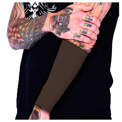 Tat2X Tattoo Cover Up Sleeve - Forearm 9" - Brown - XS/Small - 1 Sleeve - color: Brown Town, size: X-Small/Small (Pack of 1)