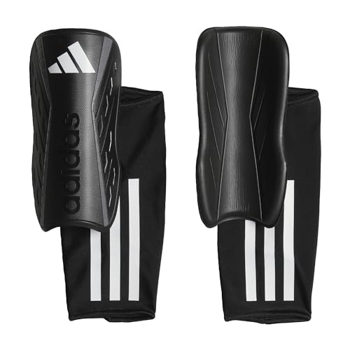 adidas Unisex Adult Tiro Soccer Shin Guards - color: Black/White/Iron Metallic/League, size: Small