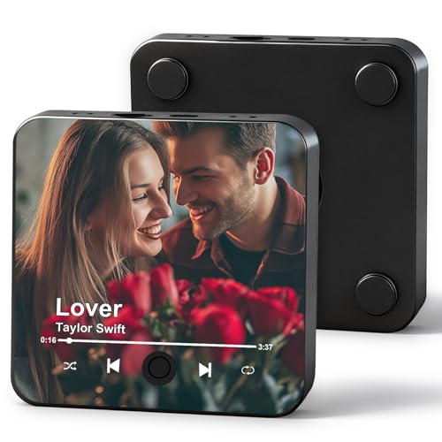 Custom Music Fridge Magnet-Music Refrigerator Magnets Personalized with Photo Song Player Spotify Music Personalized Mothers Day Birthday Gifts for Mom Him Her Women Men - color: Custom-valentines