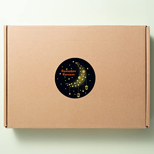 20 Sheets Ramadan Kareem Stickers Labels Eid Mubarak Round Sticker Ramadan Party Decoration Ramadan Party Supplies Favors Decoration for Eid Al Fitr & Eid Al Adha Festival