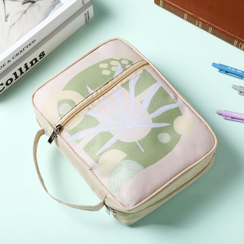 Mr. Pen- Bible Cover Case | Carrying Book Case with Durable Handle and Zippered Pocket, Bible Protective Church Bag for Men & Women, Christian Gifts - color: Earthy Botanica