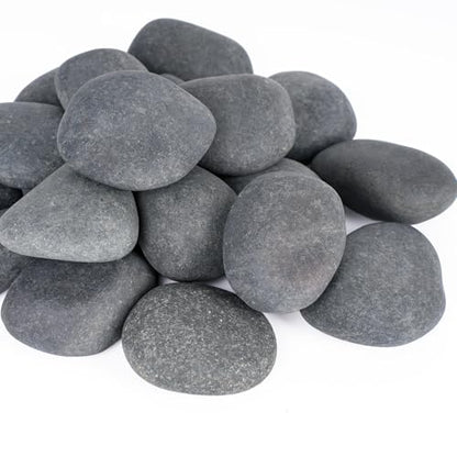Pulovin 20 lbs River Rocks for Landscaping, 2"-3" Natural Rocks for Aquarium, Fish Tank, Decorative Garden Stones for Plants, Flower Pots, Vase, Walkways - size: 2-3 Inch