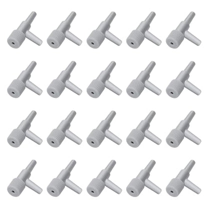 AQUANEAT Aquarium Control Valve 20PCS,Fish Tank 2 way Valves for 3/16" Airline Tubing, Plastic Air Regulator, for Aquarium Air Pump Accessories