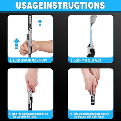 CHAMPKEY Professional Golf Grip Trainer - Perfect Golf Training Aid for Stable Swing and Proper Hand Positioning and Grip-Enhance Strength and Precision - size: Standard Size (Suitable for Standard Grip)
