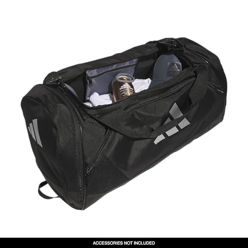 adidas Unisex Team Issue Sports Duffel Bag for Men and Women - color: Black/White/2