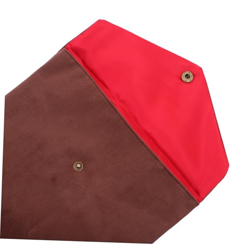HANABASS Scripture Storage Pouch Bible Cover Bag Coffee Color Soft Velvet Religious Book Carrier for Women Church Study Organizer