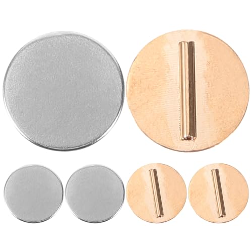 EXCEART Magnetic Brooch Holder Metal Brooch Converter Buckle for Clothing Scarf and Shawls Mini Pin Holder Easy Install and Remove 3 Pairs 0.59 X 0.59 X 0.19 in