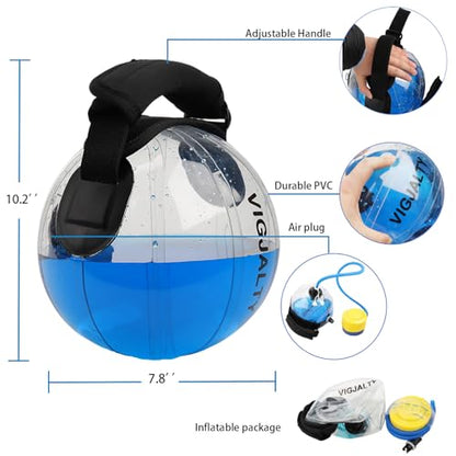 3-Size Aqua Ball Master Set | Total Body Workout with Adjustable Water Weights Up to 33 lbs | Home Gym Equipment for Instability Training, Muscle Engagement & All Levels