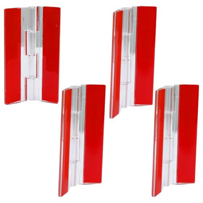 Hitefu Clear Acrylic Hinges, 65x40mm, 4 Pcs | Invisible, Self Adhesive, For Aquarium Lids, Cabinets, Display Stands & DIY Furniture - size: 65mm*40mm