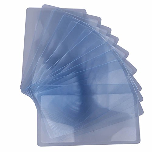 Lot of 12 Credit Card Sized Magnifying Lenses. Wholesale Lot - 300% Fresnel Magnifier
