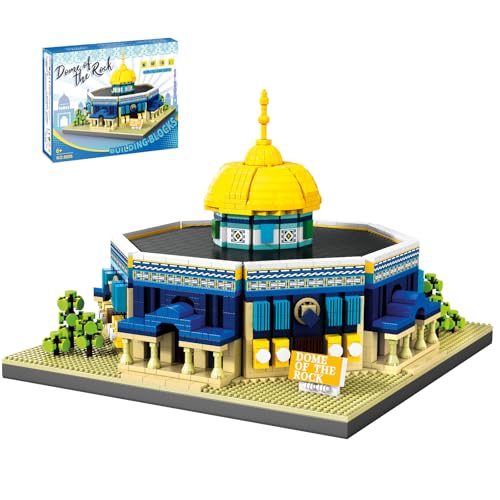 Dome of The Rock Building Blocks Sets Islamic Architecture Building Kits World Famous Landmark Model Toys Eid Gifts for Muslim Adults Kids 983PCS - style: Dome of The Rock