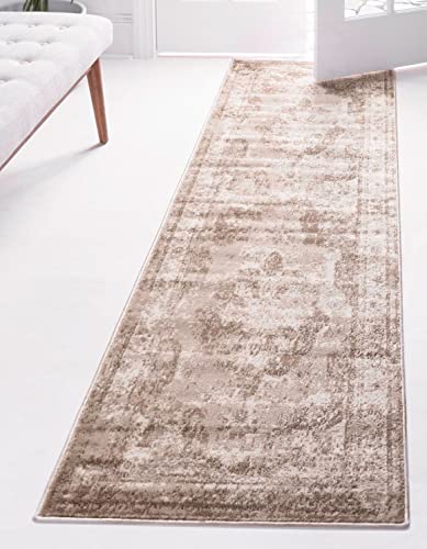 Unique Loom Sofia Collection Area Rug - Salle Garnier (2' x 5' 1" Runner, Beige/ Ivory) - color: Beige/Ivory, size: 2' x 5'1" (Runner)