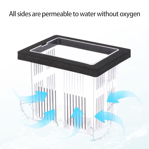 Multipurpose Floating Hatchery Breeding Container for Water Plant Fish Eggs Clear Hatching Nursery Box Easy to Aquarium Breeding Container