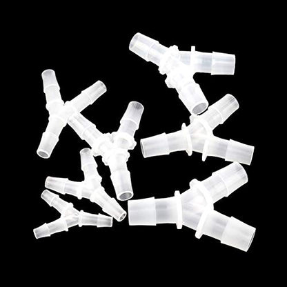 3/4" Hose Barb Fitting Equal Barbed Y Shaped 3 Way plastic Tubing Joint Splicer Mender Adapter Union for Oxygen Tubing Pipe Household Fuel Gas Liquid Air (Pack of 4) - size: 3/4 Inch