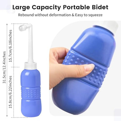 YumSur Portable Bidet, Personal Bottle Sprayer for Personal Hygiene Handheld,Pregnant Women Cleansing, Postpartum Clean, Handheld Travel Bidet with 450ML Water Capacity and Retractable Spray - style: Retractable Spray
