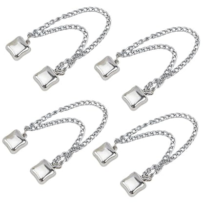 Multifunctional Clothing Clips Hijab Magnets with Chain Shawl Clips Accessories Hijab Magnets Strong Small - size: square 3