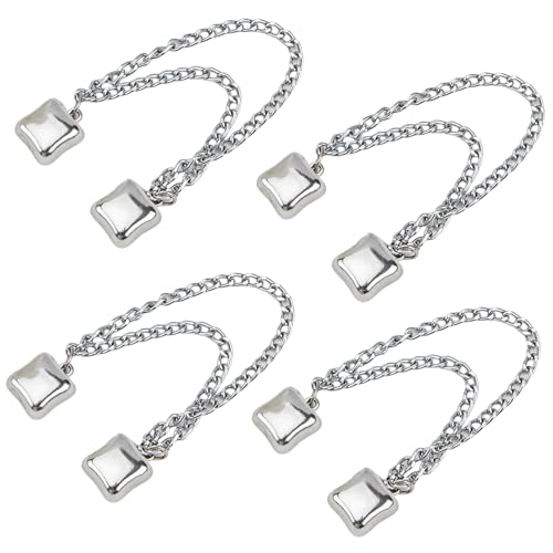 Multifunctional Clothing Clips Hijab Magnets with Chain Shawl Clips Accessories Hijab Magnets Strong Small - size: square 3