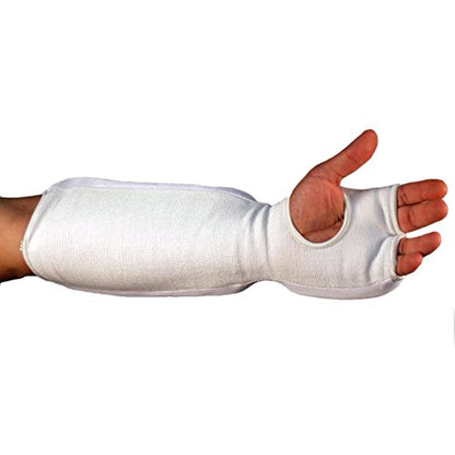 Pine Tree Martial Arts Taekwondo, Karate Training Cloth Fist & Forearm Pad - size: XXS-CHS, style: White