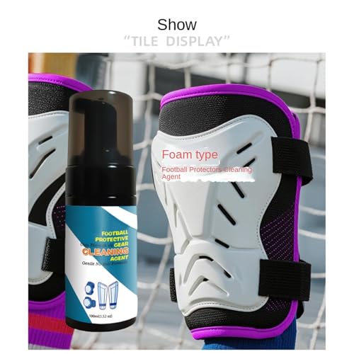 Gym Equipment Cleaner,100ml Fitness Care Odor Remover Foam - Goalkeeper Glove Spray | for Shoes Work Boots Clothing Helmet Pads Yoga Mats Hockey Baseball Football