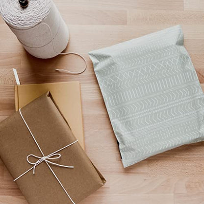 Poly Mailers 10x13 Inch 100 Pack Medium Shipping Bags Strong Thick Mailing Envelopes | Self Sealing Adhesive | Waterproof & Tear Resistant | Small Business Packaging for Clothing - Boho Sage Green - color: Green, size: 10x13 (100 Pack)